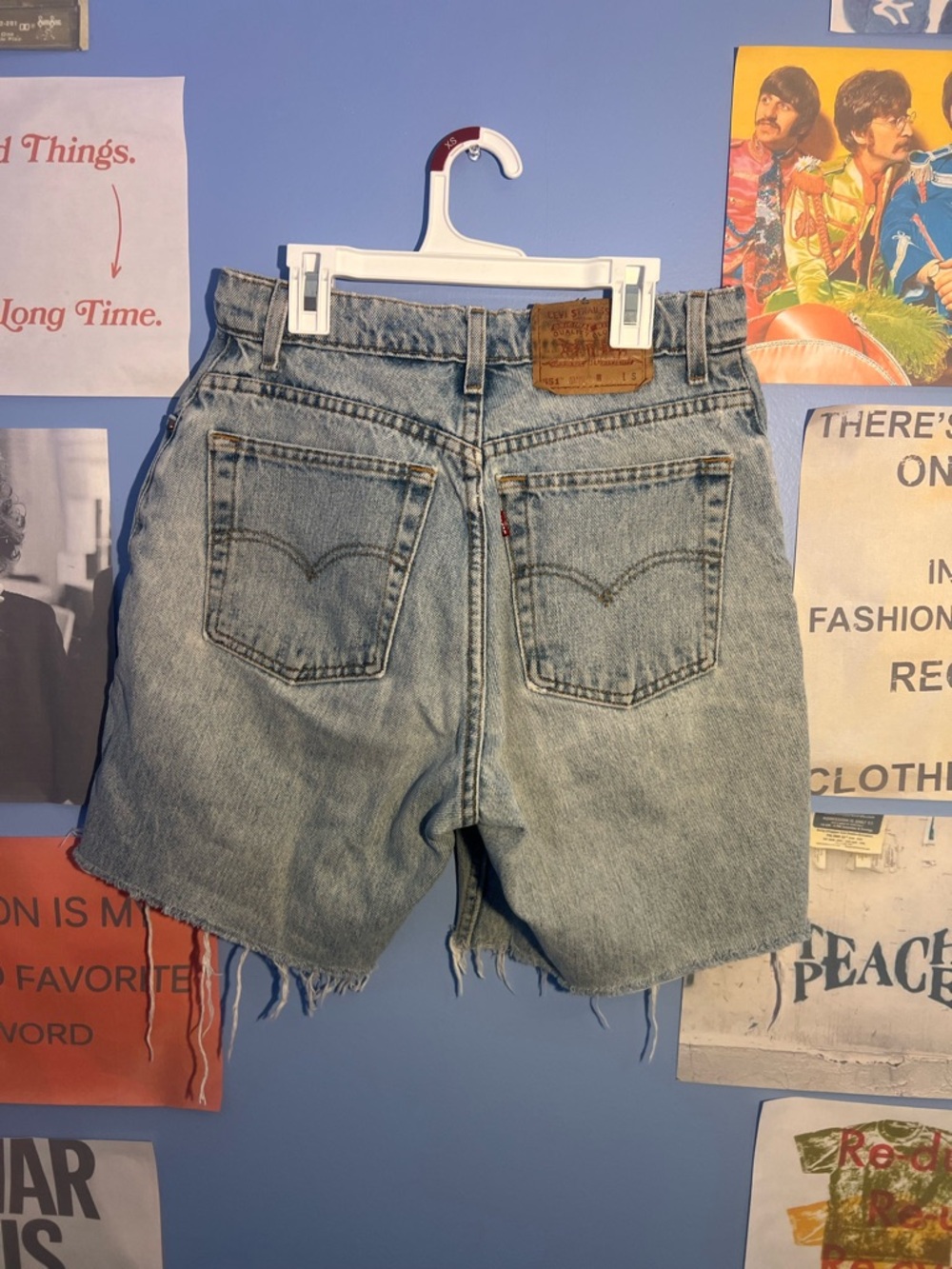 Levi's Light Blue Denim Jean Shorts